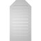 Ekena Millwork Octagonal Top Surface Mount PVC Gable Vent w/ 2"W x 1-1/2"P Brickmould Frame, 18"W x 34"H GVPOT18X3402SF - alternate 4